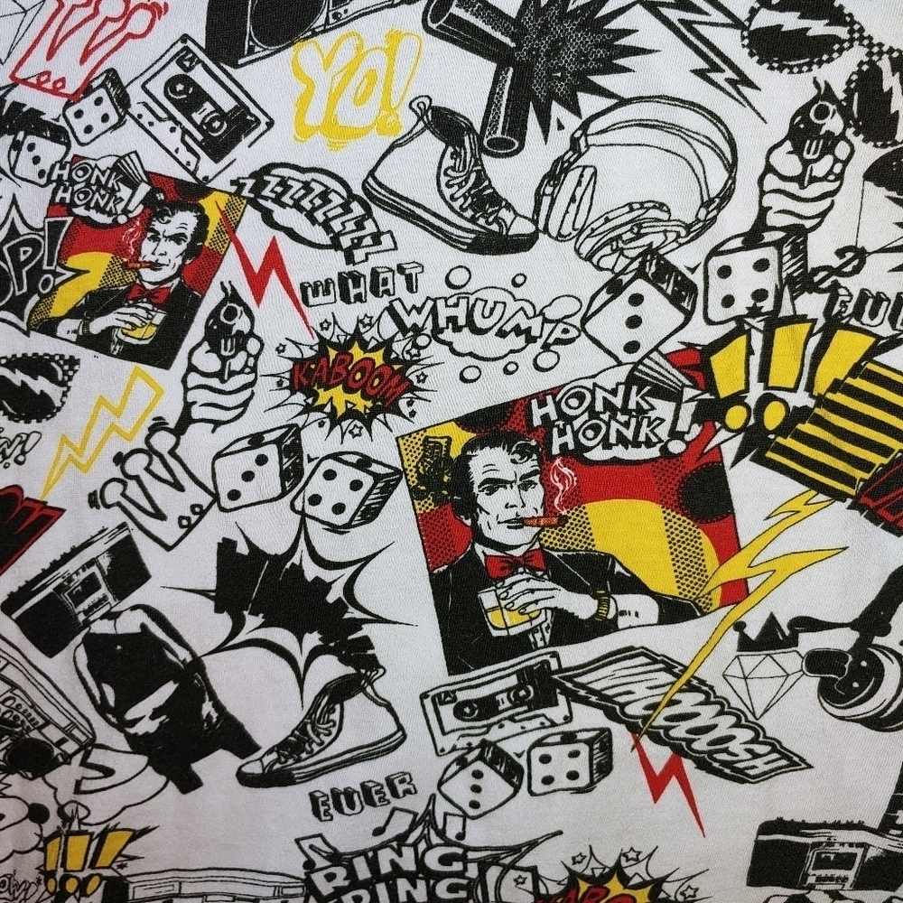 Brave Soul London Comic T-Shirt L - Picture 2 of 6